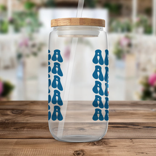 Stylish Transparent Glass Jar with Unique Design product type