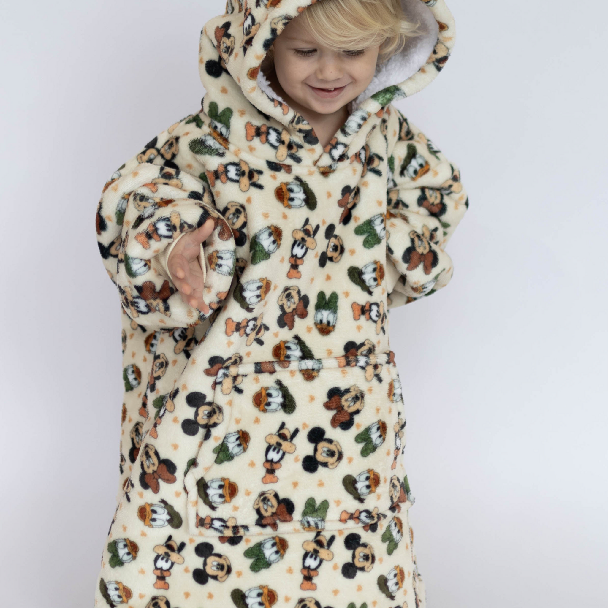 Mickey & Friends Sherpa Lined Hoodie Blanket