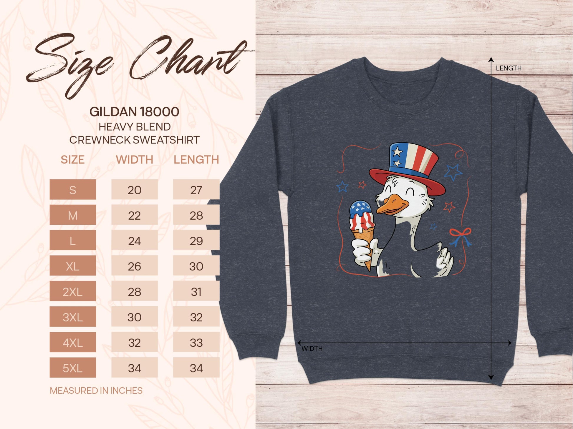 Patriotic Goose Crewneck Sweatshirt product type