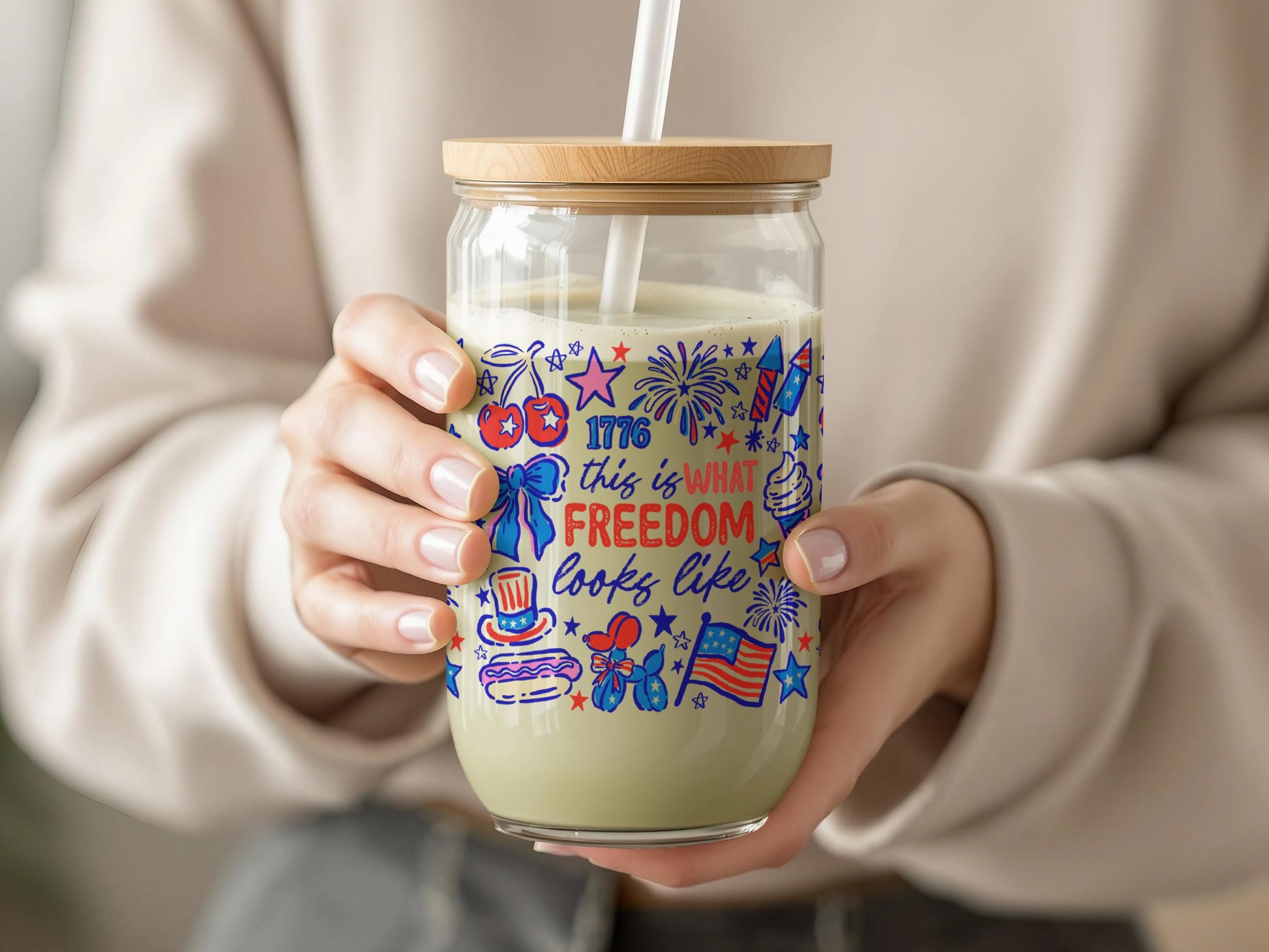 Festive This is What Freedom Looks Like Jar Product
