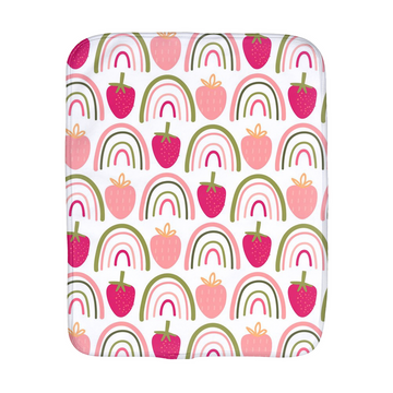 Burp Cloths strawberry