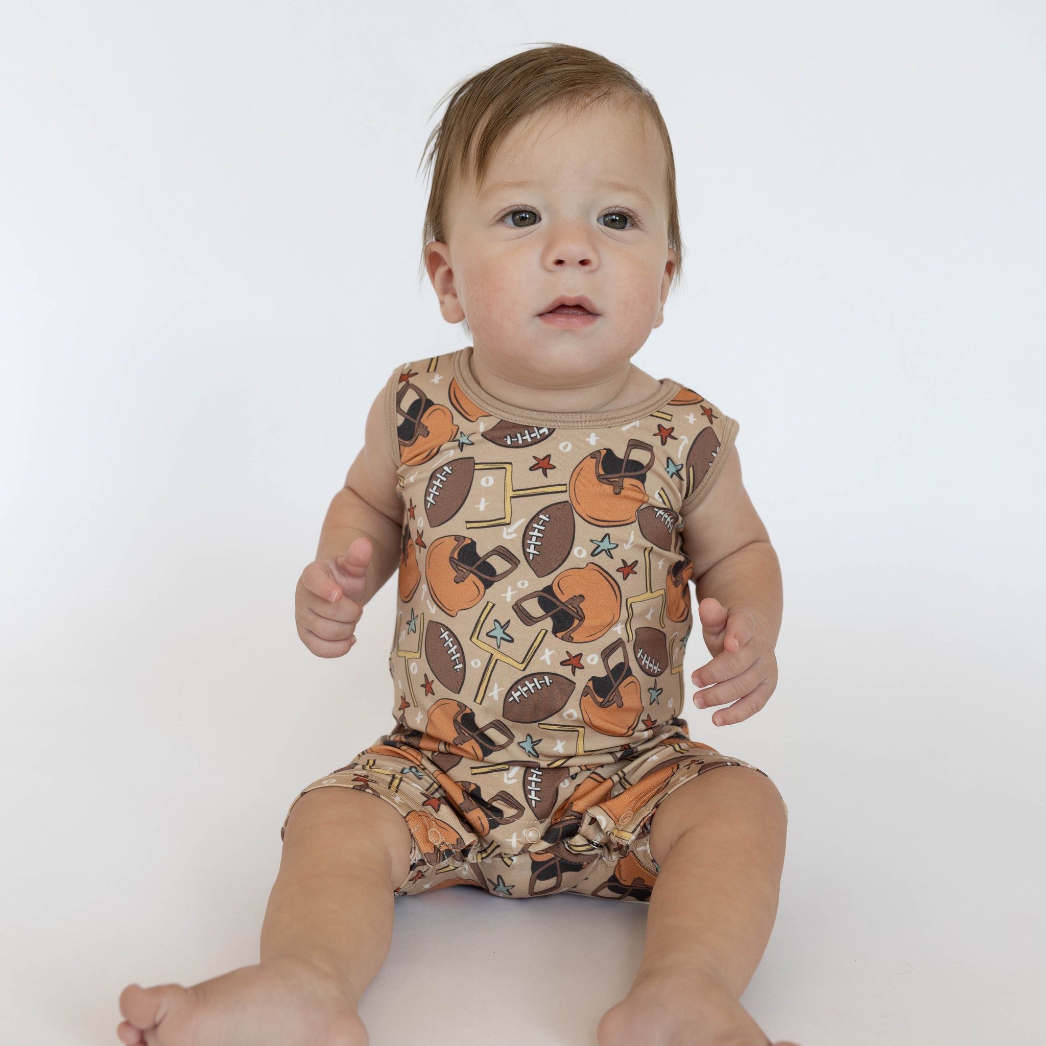 Football Shorty Tank Romper