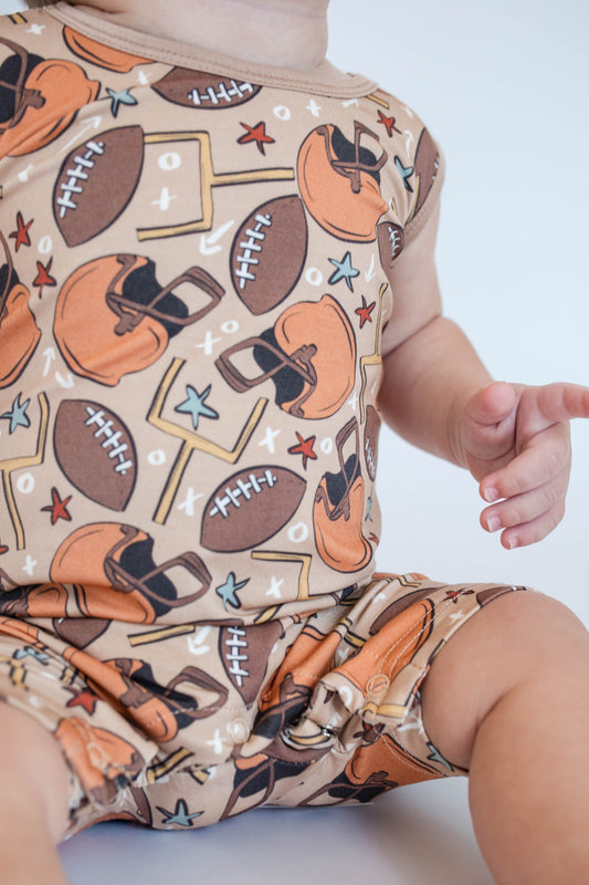 Football Shorty Tank Romper
