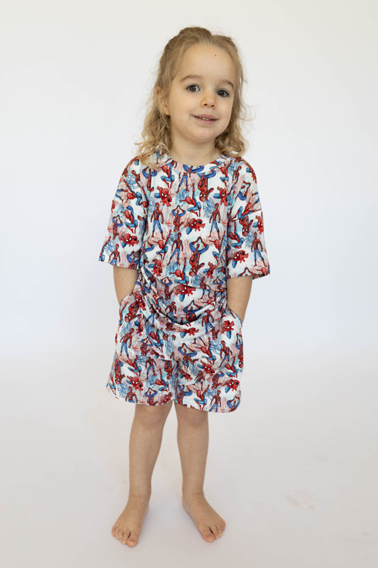 Watercolor Spider-Man Boys Casual