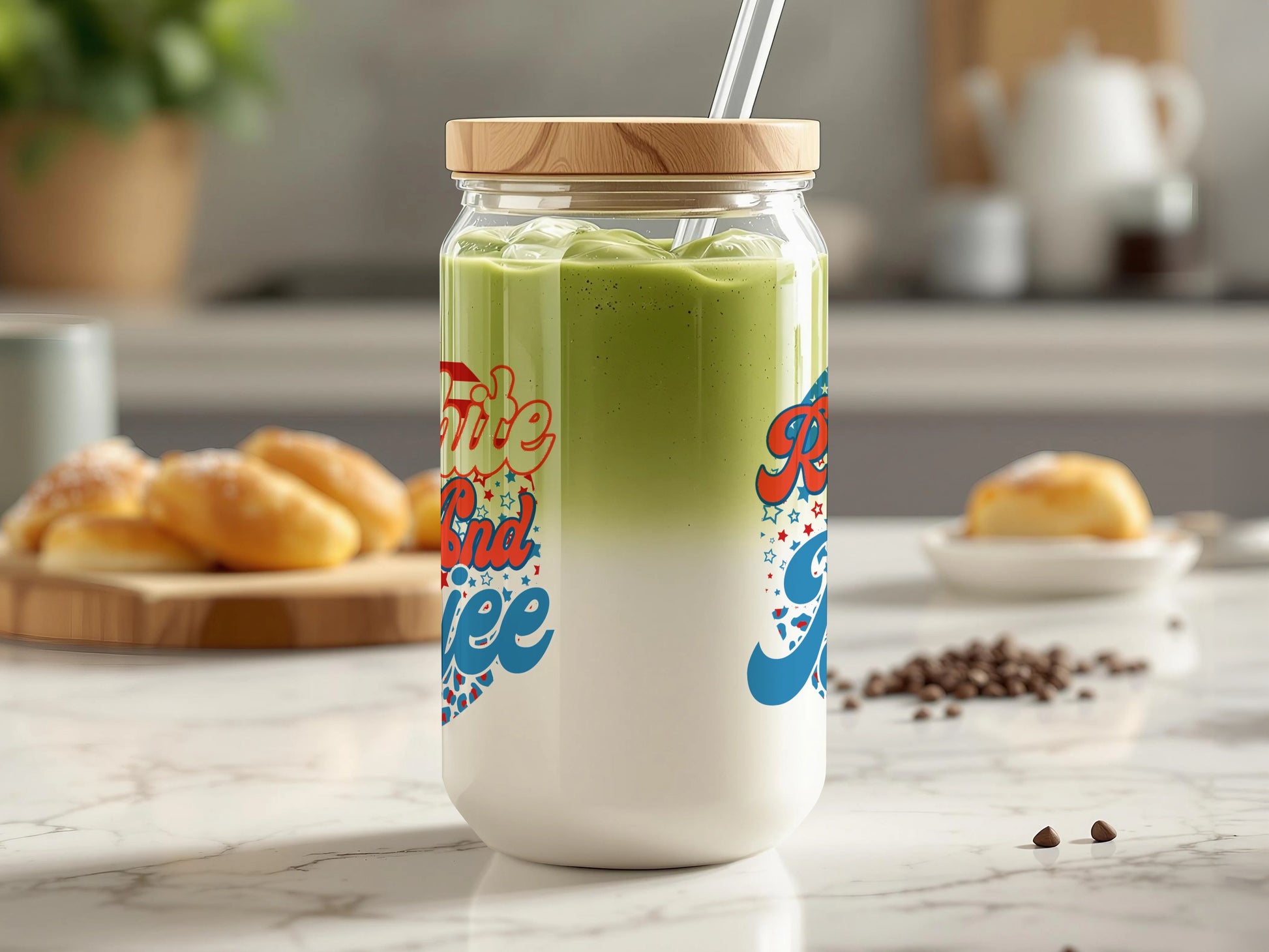 Retro and Free Inspirational Quote Glass Jar product