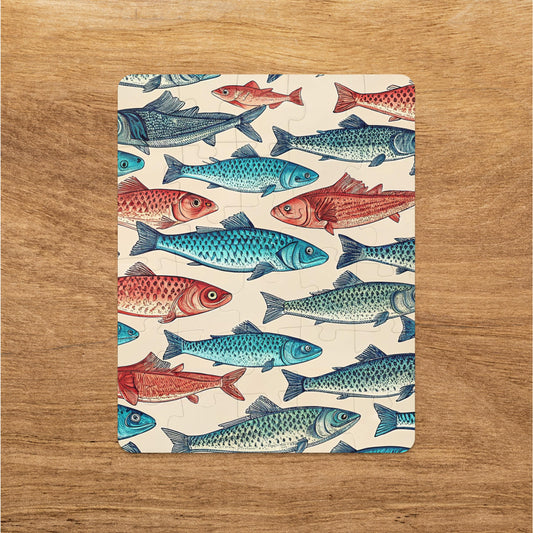 Colorful Fish Pattern Jigsaw Puzzle for All Ages product type