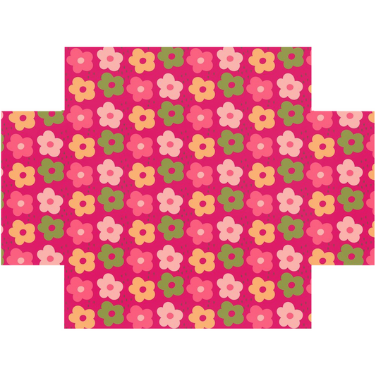 Retro Floral Jersey Knit Premium Crib Sheets, Baby Shower Gift, Floral Decor