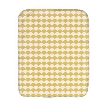 Burp Cloths Yellow Retro