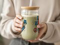 Cute Cartoon Pattern Glass Drinking Jar product