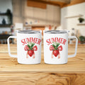 Summer Vibes Strawberry Print Mug product type