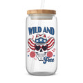 Wild And Free Patriotic Skull Tumbler product