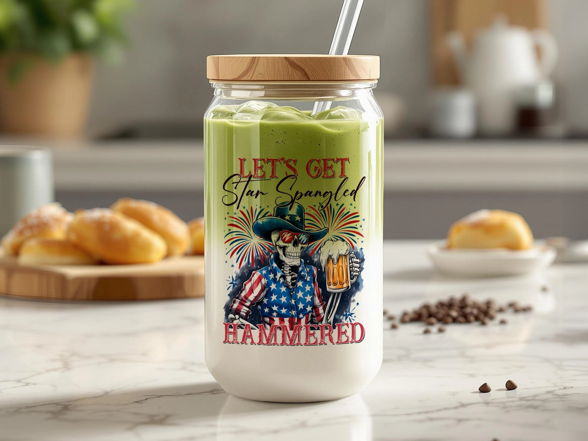 Get Star Spangled Hammered Beverage Container product type