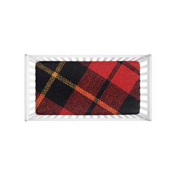 Crib Sheets Plaid Flannel Style on Jersey Knit Sheet