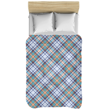 Blue Green Plaid Comforters