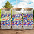 Patriotic Freedom Quote Design Glass Jar product