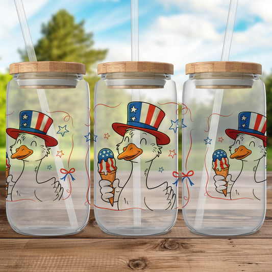 Patriotic Goose Drinking Jars with Straws product type