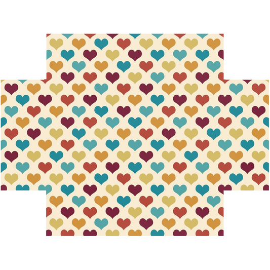 Crib Sheets Retro Hearts