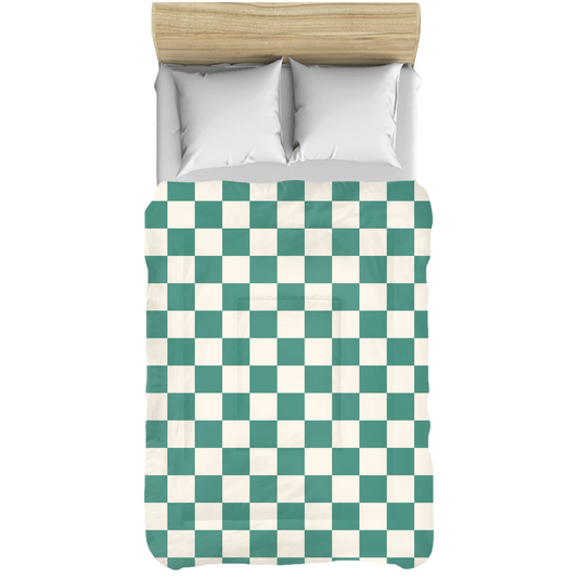 Green Retro Comforters