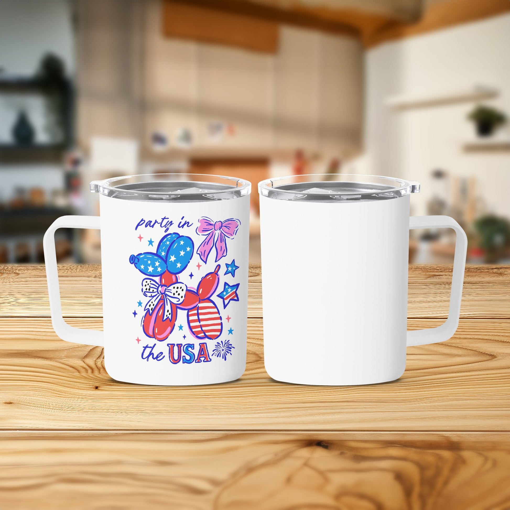 Patriotic Balloon Dog Design Mug Coffee Cup product