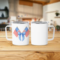 Patriotic Double American Flag Design Tumbler product type