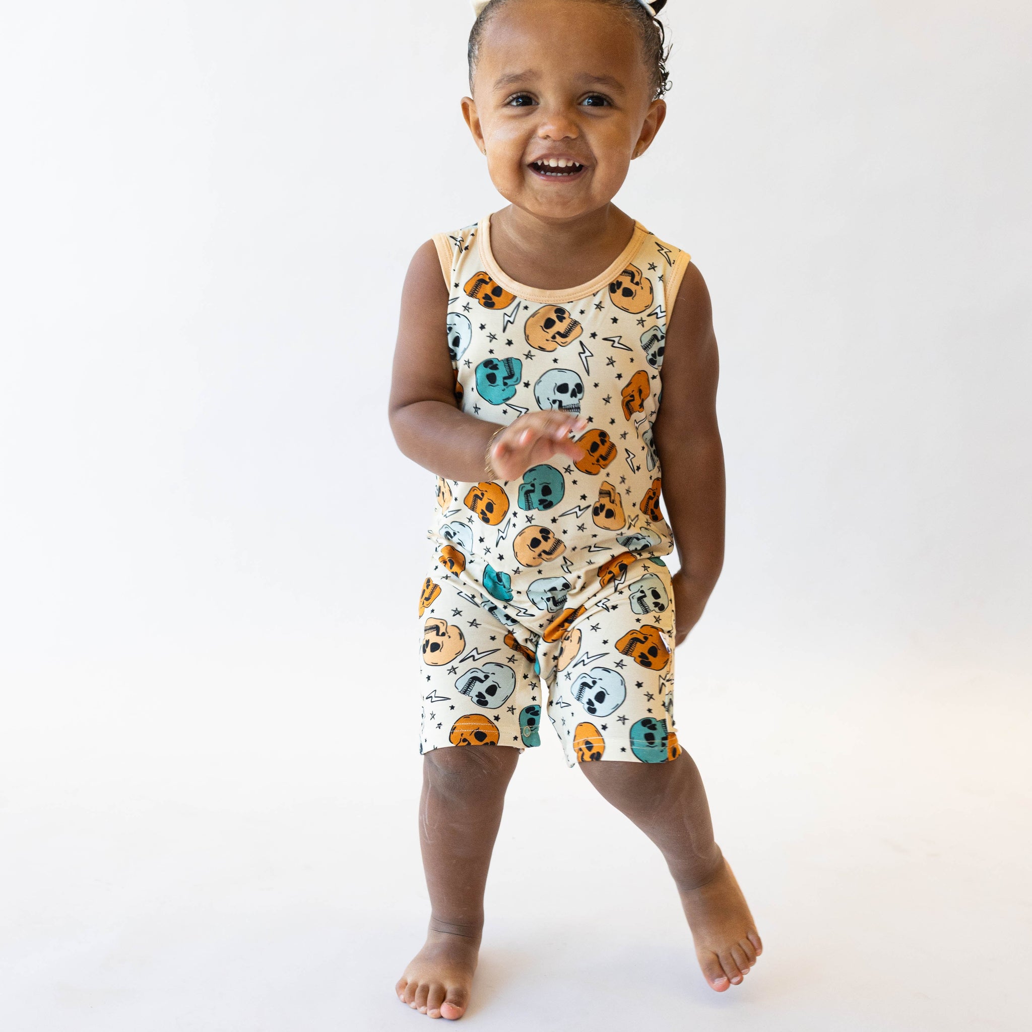 Skulls Shorty Tank Romper