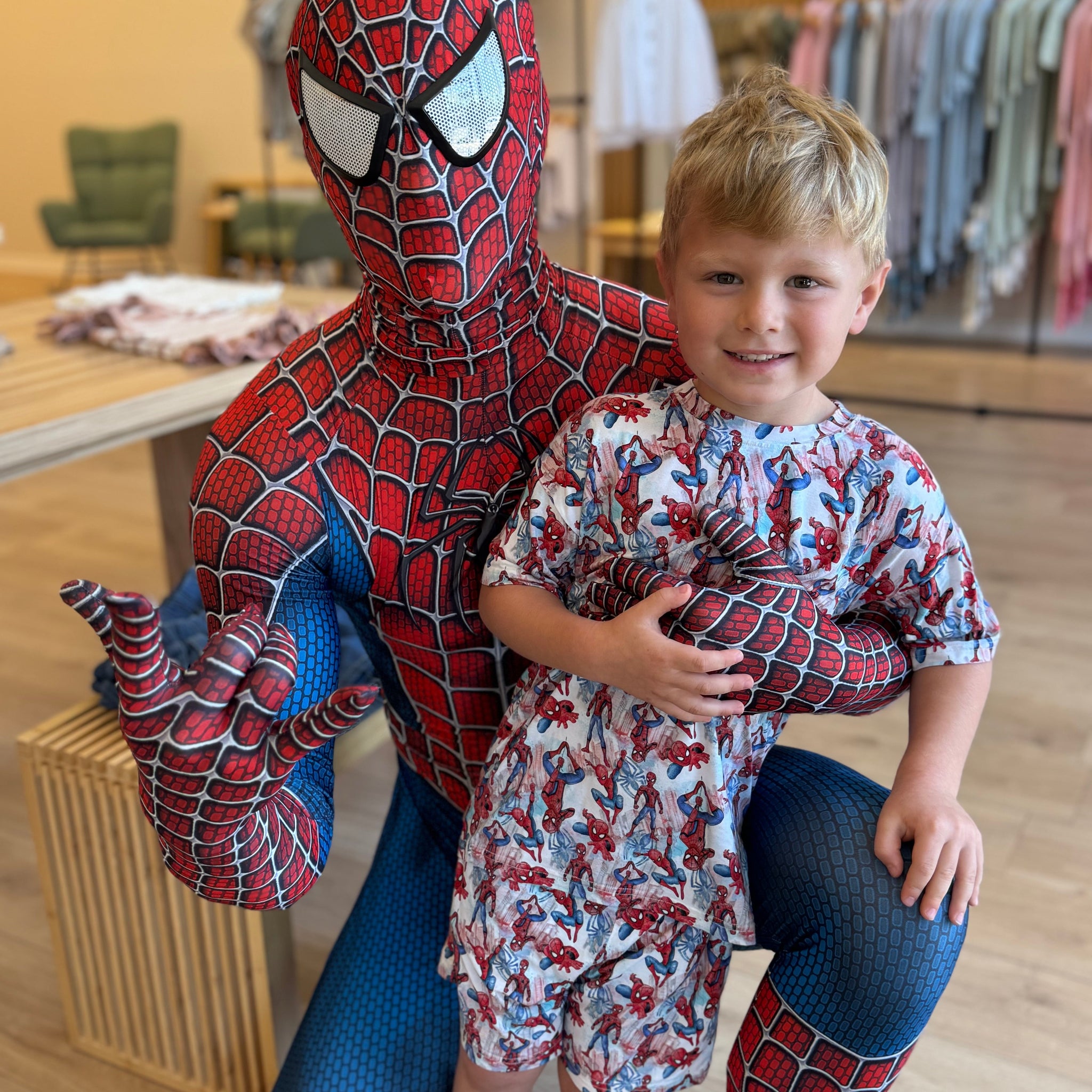 Watercolor Spider-Man Boys Casual