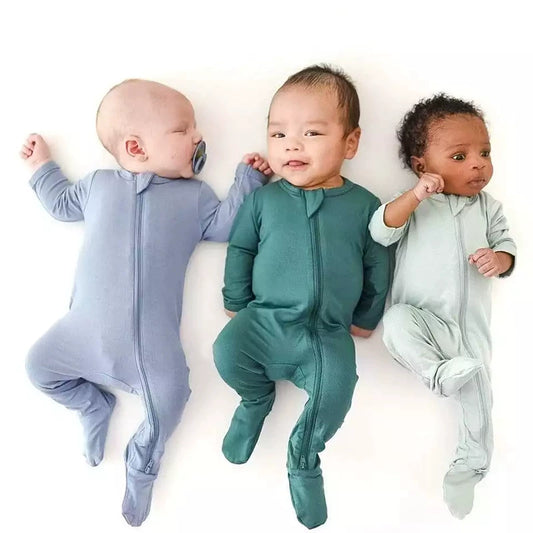 Bamboo Fiber Baby Rompers, Soft Bamboo Baby Clothes, Boutique Baby Clothing.