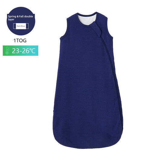 Kids Sleeveless Sleeping Bag Newborn Swaddling Anti-Kicking Blanket Bamboo Fiber Summer Air Conditioning Room Clothes Vest Baby Sleeping Bag Spring & Fall