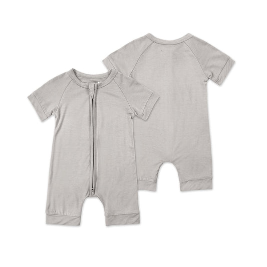 Soft Bamboo Fiber Baby Zipper Romper Summer Short Sleeve Baby Boy Girl Clothes New Born Onesies Baby Jumpsuit Girls Pajamas 0-18