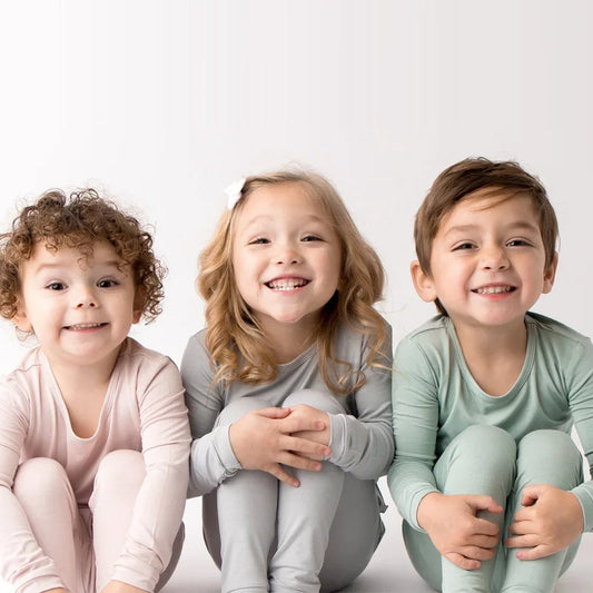 Baby & Toddler Bamboo 2-Piece Pajama Set | Ultra-Soft, Breathable Sleepwear for Sensitive Skin Fiber Toddler Pajama Set Breathable Kid Baby Boy Girl Clothes Long-Sleeve Baby Clothing Set Sleepwear for Children Girls