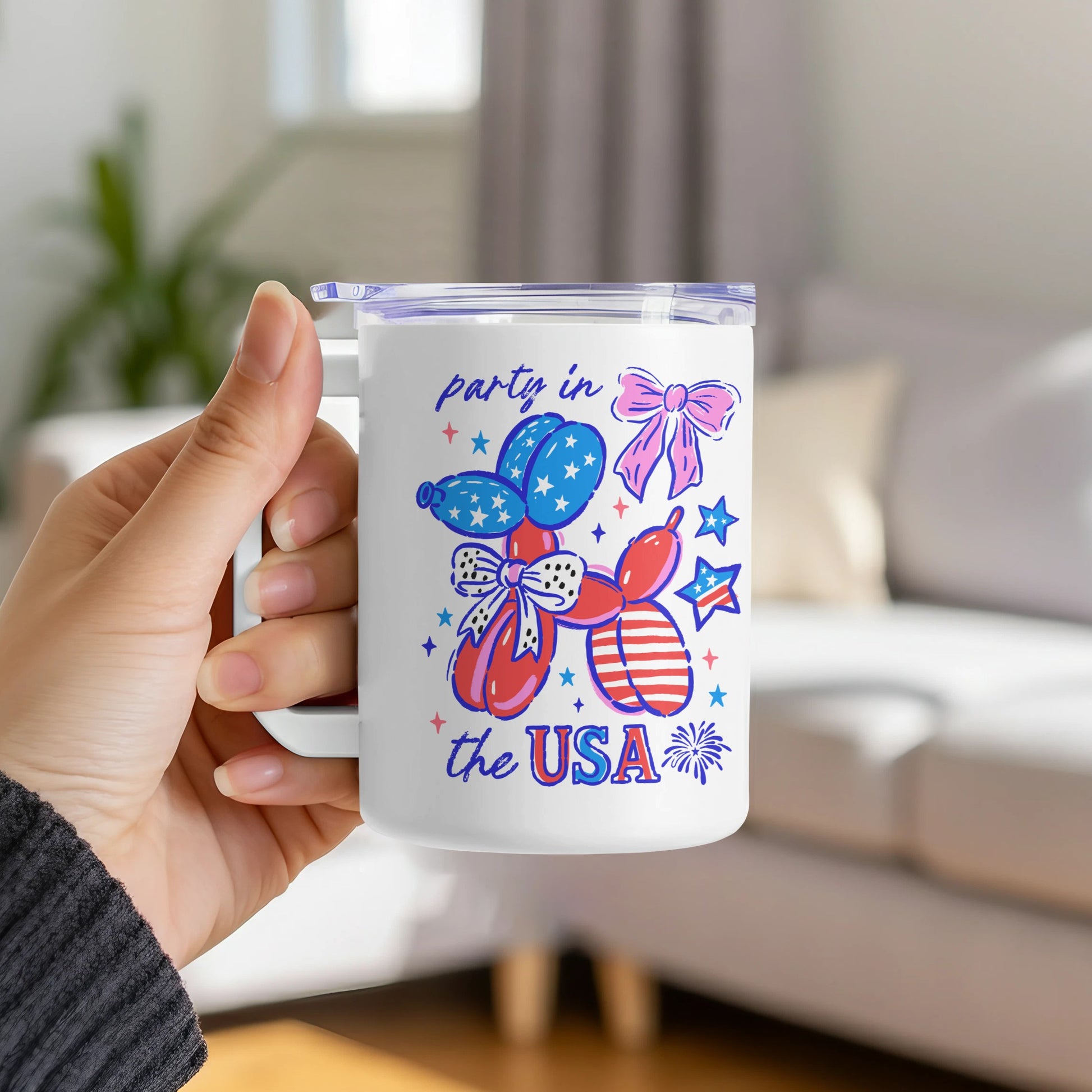 Party in the USA with Balloon Animals Mug product type