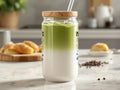 Festive Iced Matcha Latte Jar with Straw product