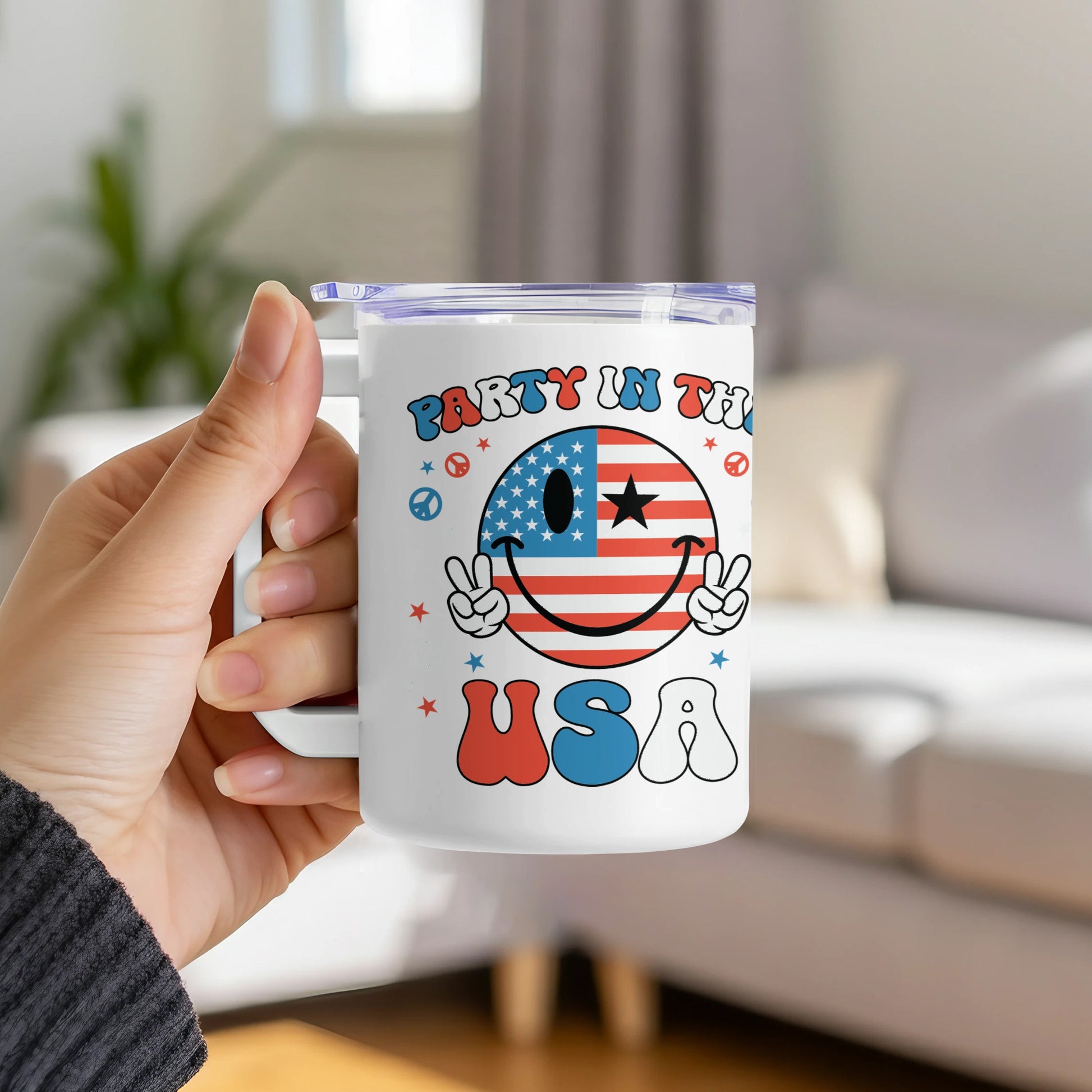Party In The USA Smiley Face Mug Coffee Cup product