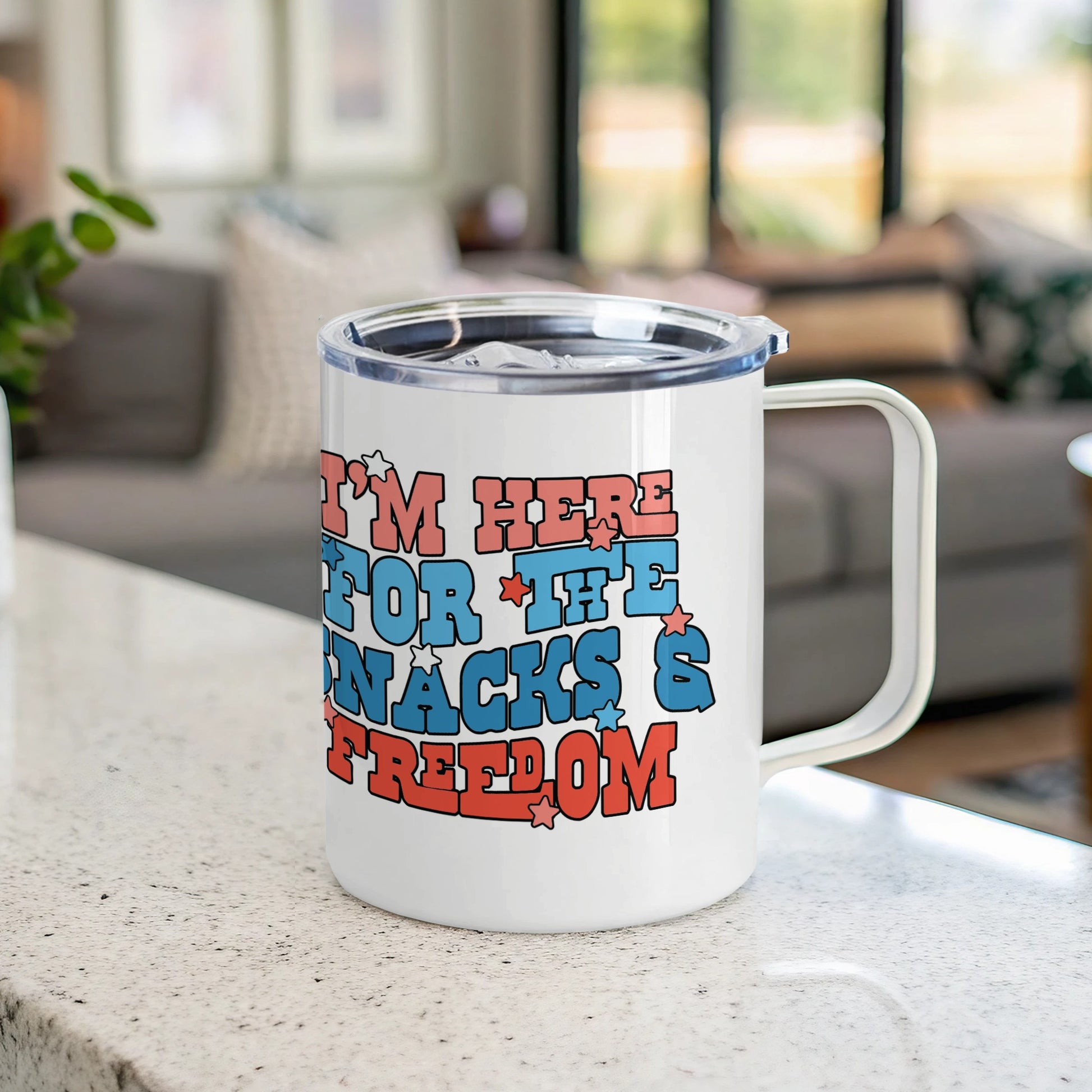 I'm Here For The Snacks And Freedom Mug product