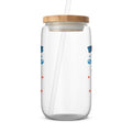 Cute Printed Glass Tumbler with Protective Lid product