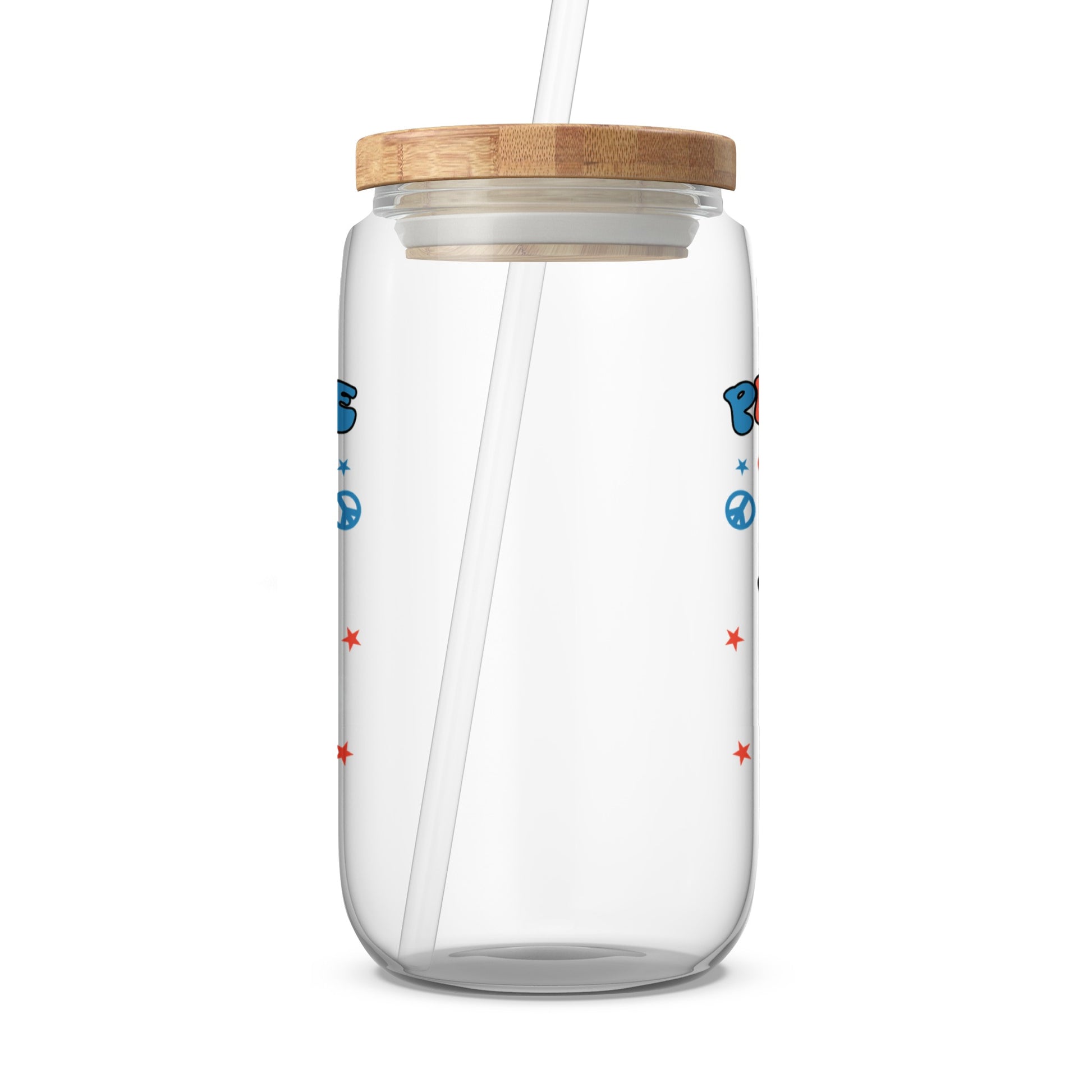 Cute Printed Glass Tumbler with Protective Lid product