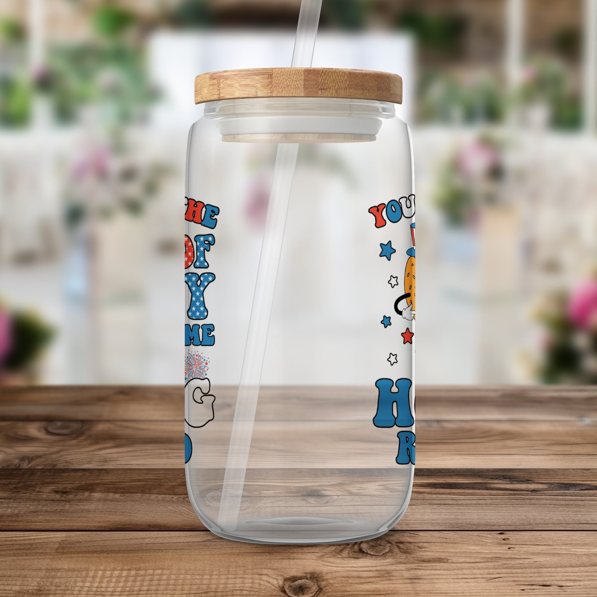 Colorful Cartoon Designed Glass Jar Product