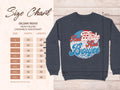 Red White and Boujee Graphic Crewneck Sweatshirt product type