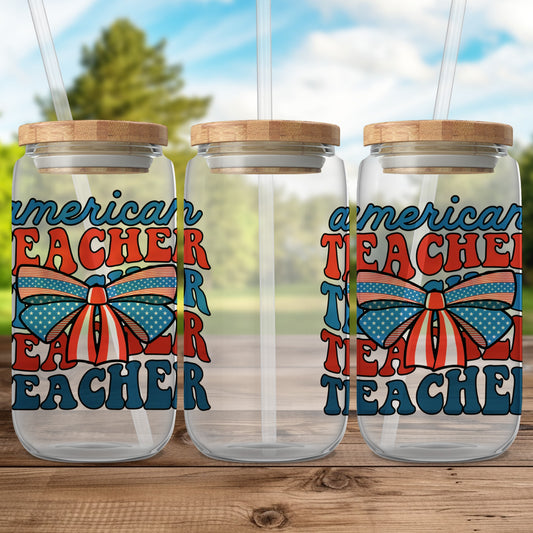 American Teacher Themed Drink Jar product