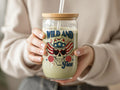 Wild And Free Skull Design Glass Jar product