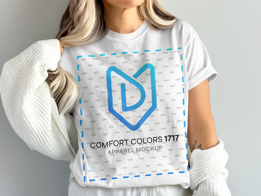 Stylish comfort colors 1717 trendy apparel mockup product type