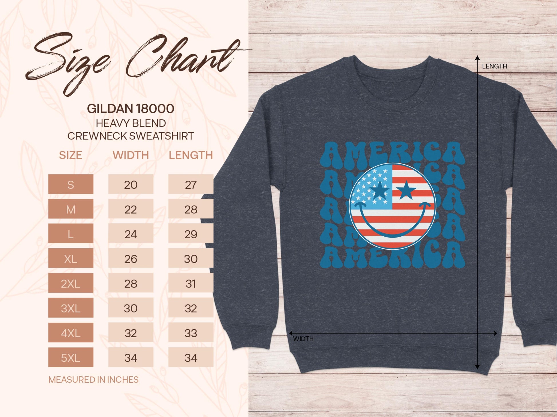 American Themed Gildan 18000 Crewneck Sweatshirt product