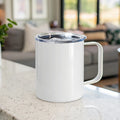 Insulated White Tailored Drinking Mug with Handle product type