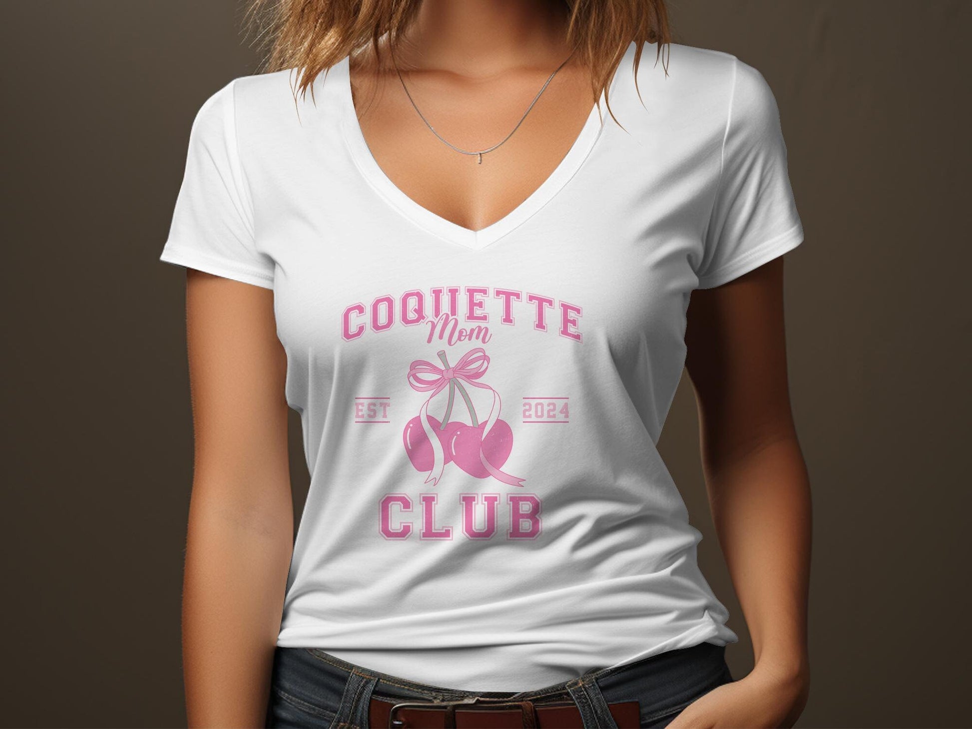 Mom and Me Coquette Club T-Shirt, Mama and Mini Matching Shirts, Pink Bow, Est 2024, Gift for Mothers