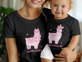 Mama Llama T-Shirt, Mom and Me Matching Tees, Cute Coquette Shirts, Mama and Mini, Mother's Day Gift