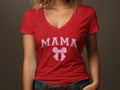 Mama Coquette Pink Bow T-Shirt, Mommy and Me Matching Outfit, Mama and Mini Tee, Mother's Day Gift, Casual Cotton Shirt