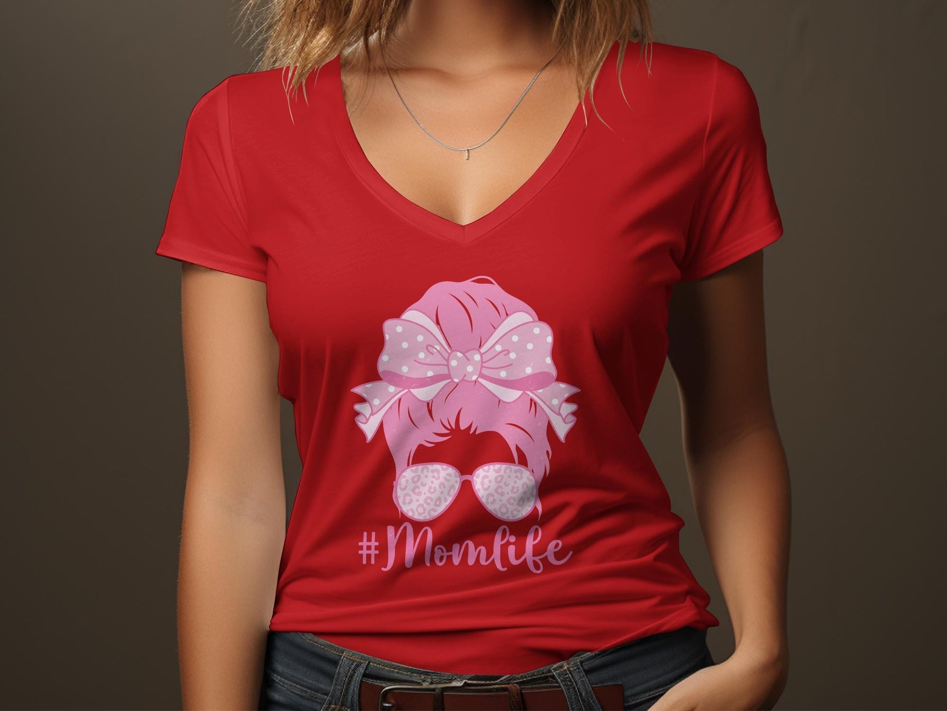 Mom and Me Coquette Tees, Mom life Pink Bow Matching Shirts, Mama and Mini Outfits