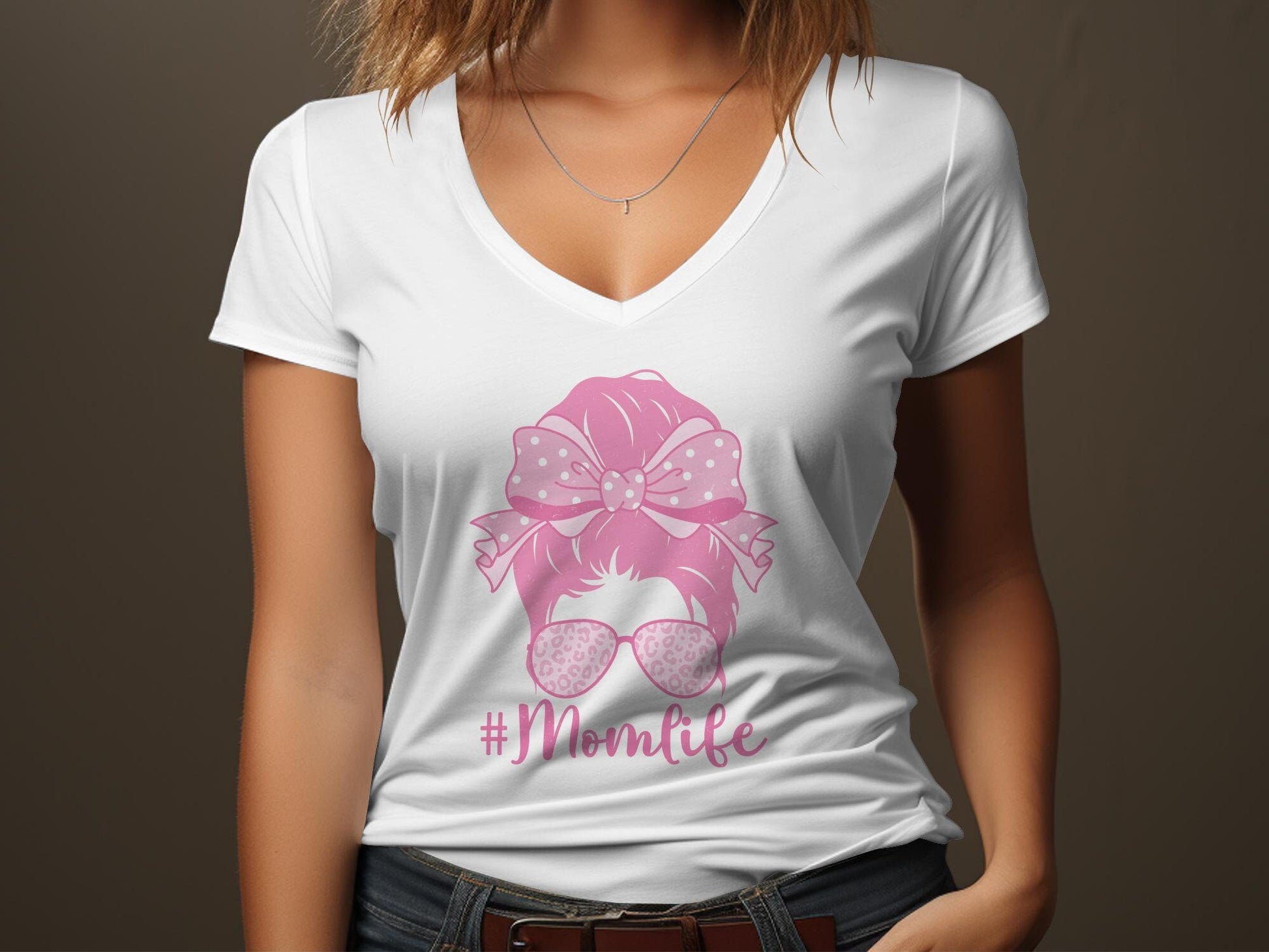 Mom and Me Coquette Tees, Mom life Pink Bow Matching Shirts, Mama and Mini Outfits