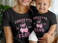 Mom and Me Coquette Club T-Shirt, Mama and Mini Matching Shirts, Kid's Fashion Tee, Est 2024 Casual Top