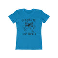 Coquette University Next Level Boyfriend Tee for Women, Coquette Slim Fit Soft Tee, Coquette Bow Baby Doll Tee